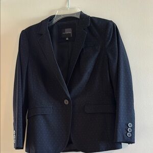 The Limited Navy Blue with white Blazer Tailored Suit Jacket

Size S